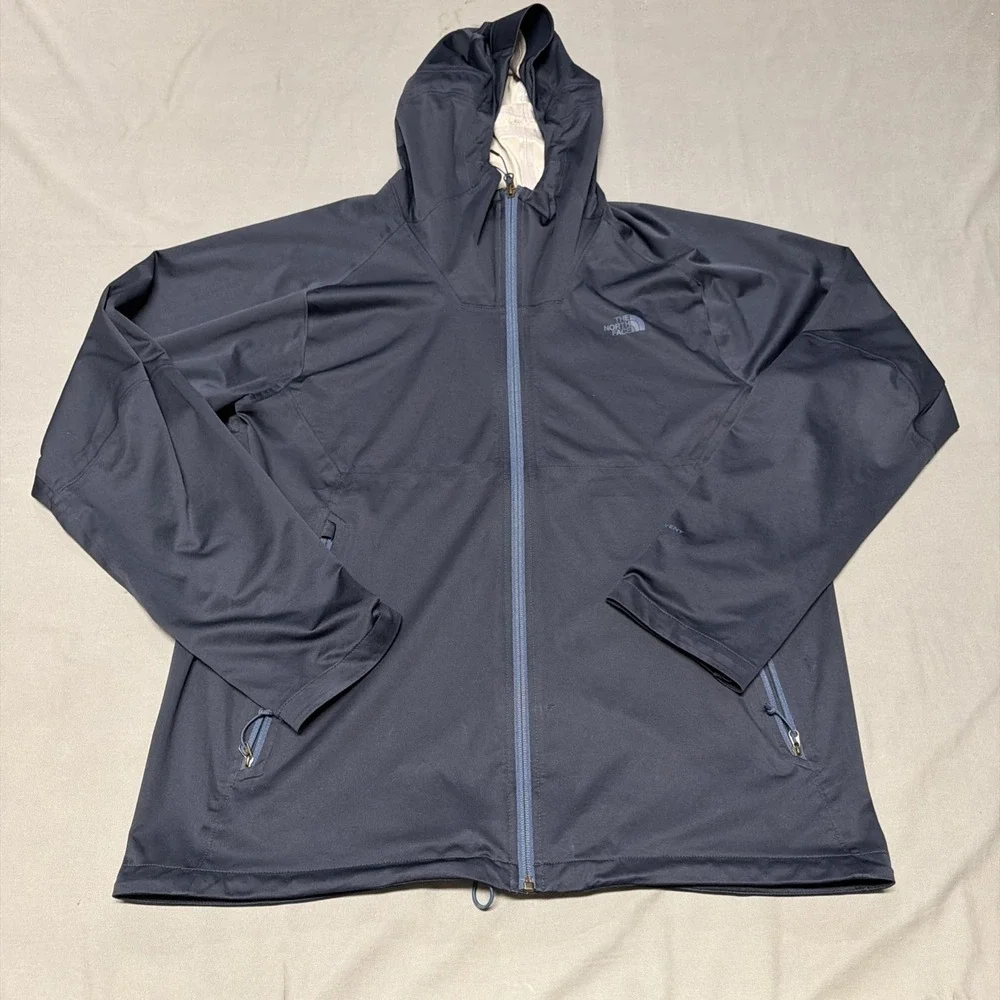 The North Face Mens Allproof Full Zip Hooded Lightweight Vinted Zip Pit Jacket L